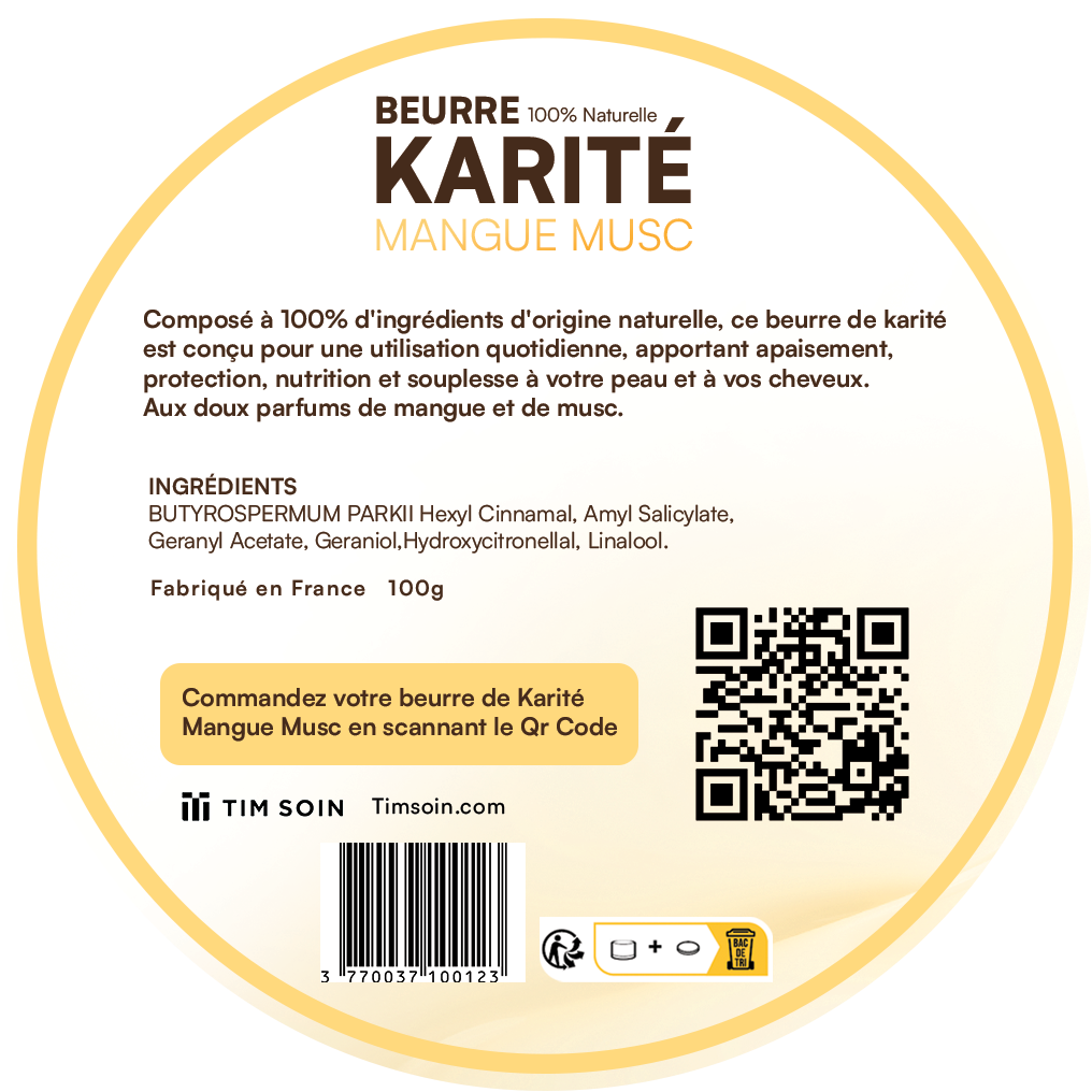Beurre de Karité parfum Mangue Musc – Image 2